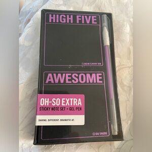 Gel Pen and Note Set. NWT